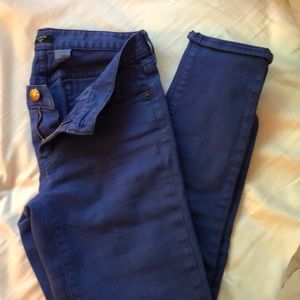 J.Crew Royal Blue stretch toothpick ankle jean
